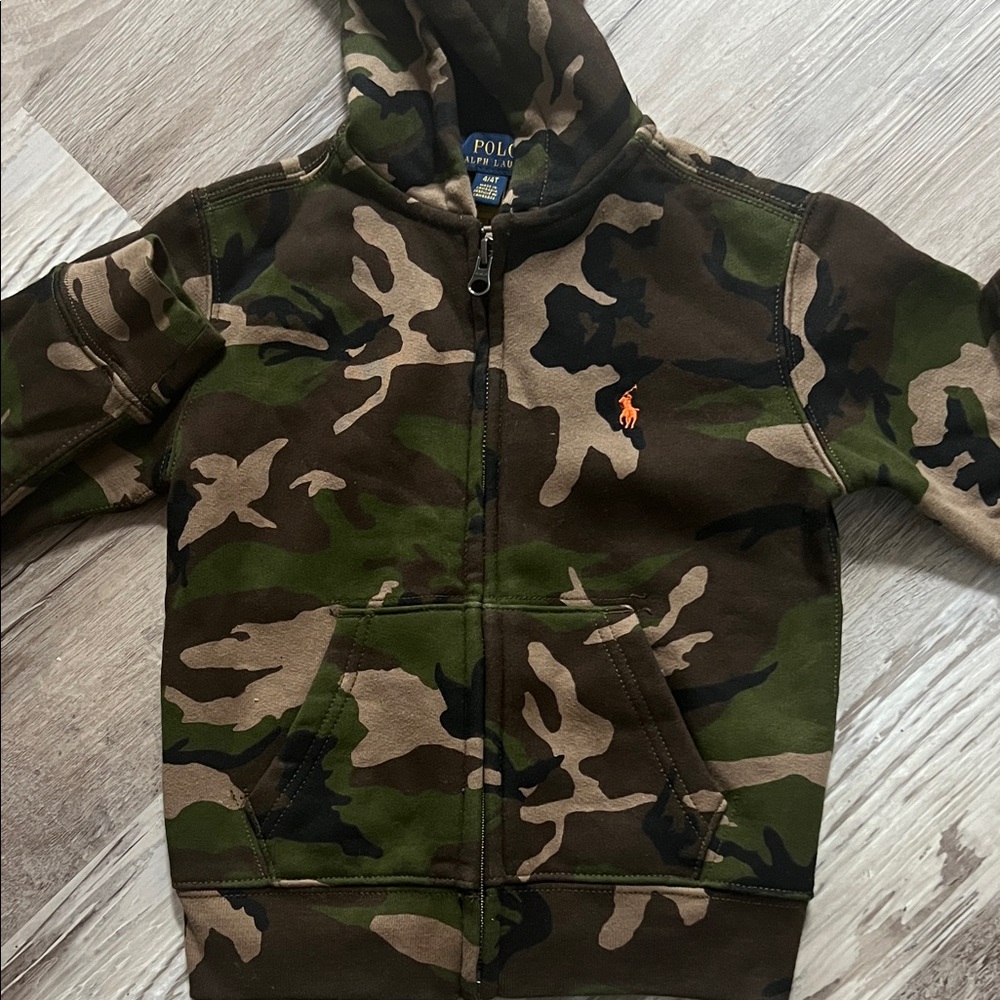 Polo by Ralph Lauren Kids Green Camouflage Hoodie